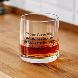 独自のカスタム引用文 ウイスキーグラス