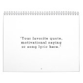 独自のカスタム引用文 カレンダー (カバー)