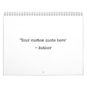 独自のカスタム引用文 カレンダー (カバー)