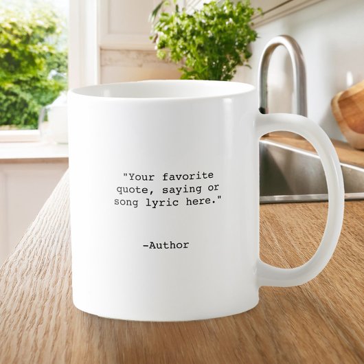 独自のカスタム引用文 コーヒーマグカップ
