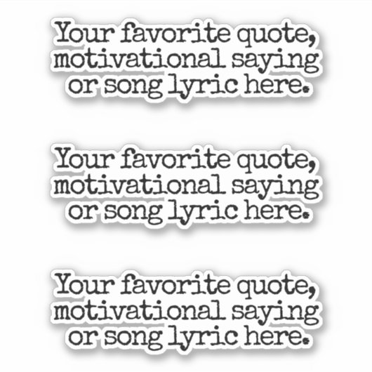 独自のカスタム引用文 シール (正面)