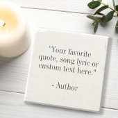 独自のカスタム引用文 ストーンコースター