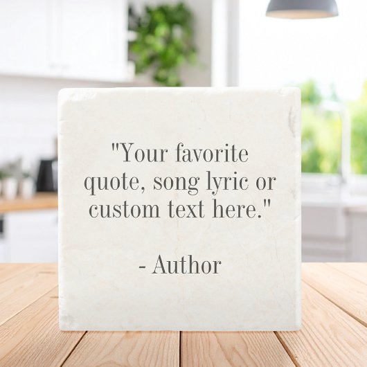 独自のカスタム引用文 ストーンコースター