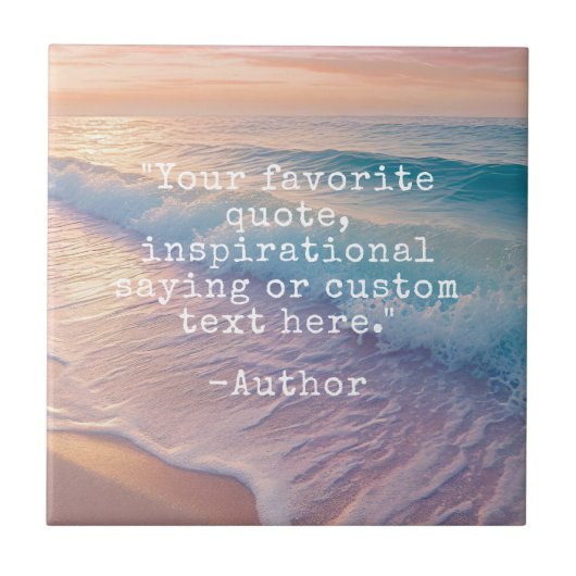 独自のカスタム引用文 タイル (正面)