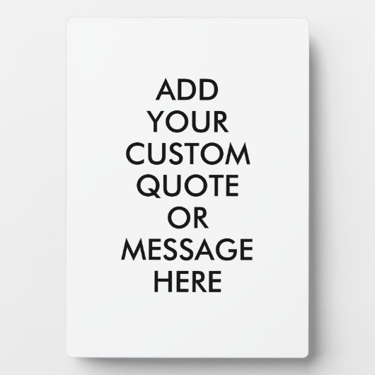 独自のカスタム引用文 フォトプラーク (正面)