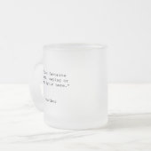 独自のカスタム引用文 フロストグラスマグカップ (正面左)