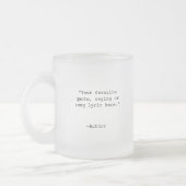 独自のカスタム引用文 フロストグラスマグカップ (左)