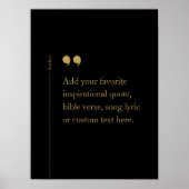 独自のカスタム引用文 ポスター (正面)