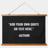独自のカスタム引用文 吊り下げ型タペストリー (正面)