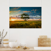 独自のカスタム引用文/文字ポスターの作成 ポスター (キッチン)