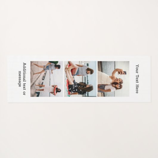 独自のカスタム文字の作成、3パーソナライズされた枚 ヨガマット (裏面(横))