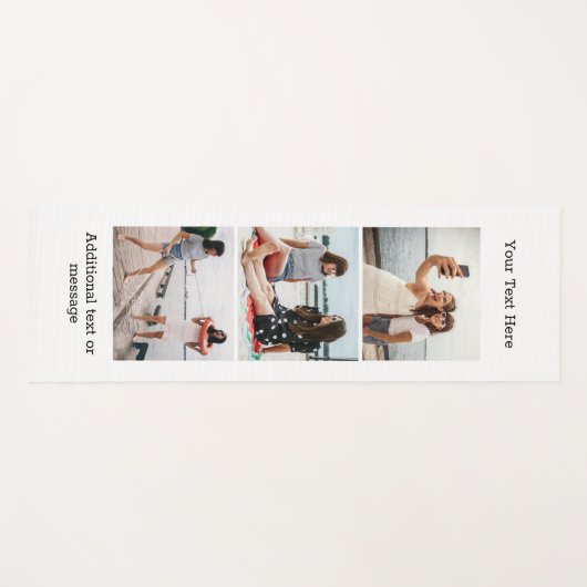 独自のカスタム文字の作成、3パーソナライズされた枚 ヨガマット (正面(横))