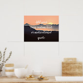 独自のカスタム文字またはやる気を起こさせる引用文の追加 ポスター (キッチン)