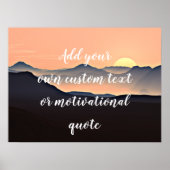 独自のカスタム文字またはやる気を起こさせる引用文の追加 ポスター (正面)