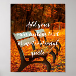 独自のカスタム文字またはやる気を起こさせる引用文の追加 ポスター