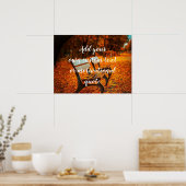 独自のカスタム文字またはやる気を起こさせる引用文の追加 ポスター (キッチン)