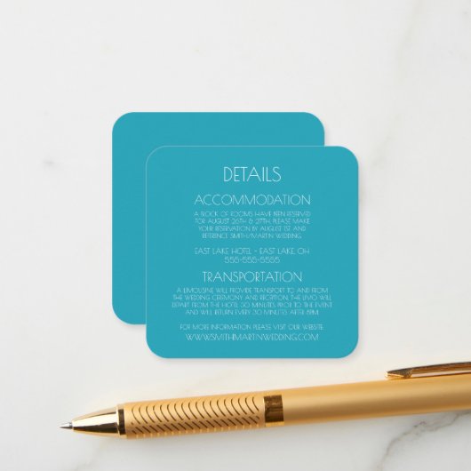 独自のカスタム文字 エンクロージャーカード (正面/裏面インサイチュ)