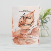 独自のカスタム紅葉の結婚作成 招待状 (スタンド正面)