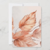 独自のカスタム紅葉の結婚作成 招待状 (裏面)