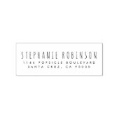 独自のカスタム素朴差出人住所 ラバースタンプ (インプリント)