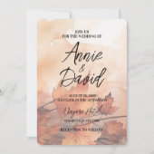 独自のカスタム素朴紅葉の結婚作成 招待状 (正面)