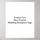 独自のカスタム結婚式の披露宴の署名を作成 ポスター (正面)