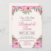 独自のカスタム結婚式招待状カードの作成 招待状 (正面/裏面)