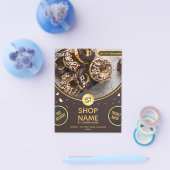 独自のカスタムDonut Shop Promotionの作成 チラシ (シングル)