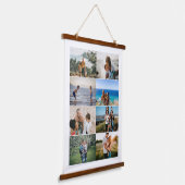 独自のカスタムFamily 8フォトコラージュを作成つる 吊り下げ型タペストリー (傾斜あり)