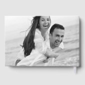 独自のカスタムPhoto Silver Foilを追加結婚する ゲストブック (裏面)