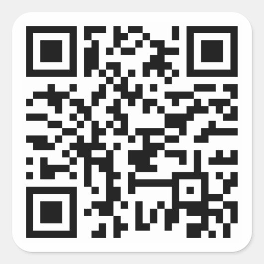 独自のカスタムQRコードウェブサイトアドレスURLを作成する スクエアシール (正面)