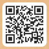 独自のカスタムQRコードウェブサイトアドレスURLを作成する スクエアシール