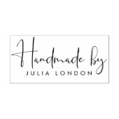 独自のカスタムScriptシンプル「Handmade by」の作成 ラバースタンプ (インプリント)