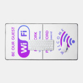 独自のカスタムWifiネットワークとパスワードの作成 デスクマット (キーボード&マウス)