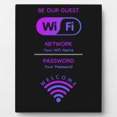 独自のカスタムWifiネットワークとパスワードの作成 フォトプラーク (正面)