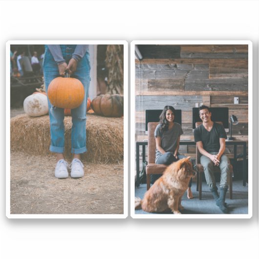 独自のカットアウトパーソナライズされたコレクションを作成2 シール (正面)