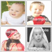 独自のカットアウトパーソナライズされたコレクションを作成4 シール (正面)