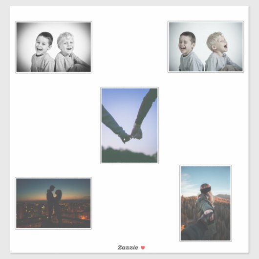 独自のカットアウトパーソナライズされたコレクションを作成5 シール (シート)