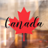 独自のカナダパーソナライズされた赤楓の葉を作成 ウィンドウサイン (シート2)