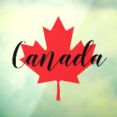 独自のカナダパーソナライズされた赤楓の葉を作成 ウィンドウサイン (シート3)