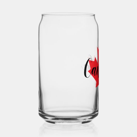 独自のカナダパーソナライズされた赤楓の葉を作成 ガラス缶 (右)