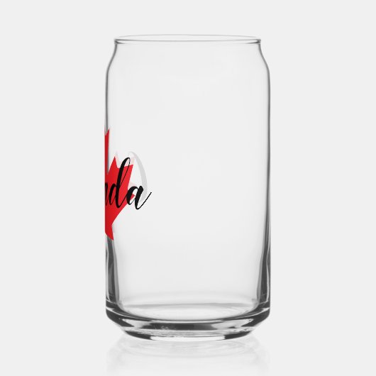 独自のカナダパーソナライズされた赤楓の葉を作成 ガラス缶 (左)