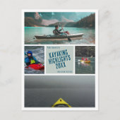 独自のカヤックのハイライト写真を作成 ポストカード (正面)