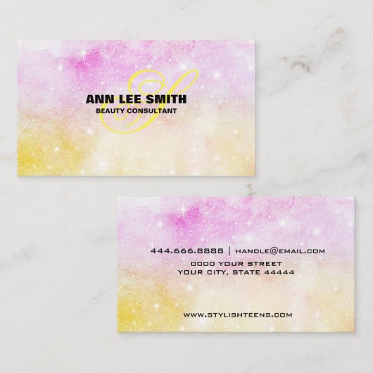 独自のカラフルカスタムパーソナライズされた 名刺 (正面/裏面)