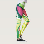 独自のカラフルシンプルパンツを作成おもしろいする レギンス (右)