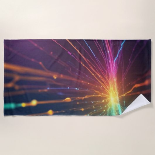 独自のカラーを無地の作成シンプルする | トレンディ ビーチタオル (正面)