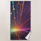 独自のカラーを無地の作成シンプルする | トレンディ ビーチタオル (正面)