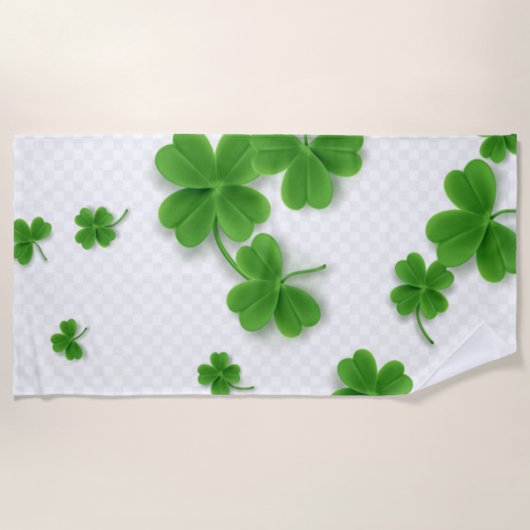 独自のカラーを無地の作成シンプルする | トレンディ ビーチタオル (正面)