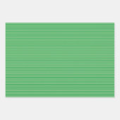 独自のカラーを選択する単なるストライプ方法 ラッピングペーパーシート (正面3)