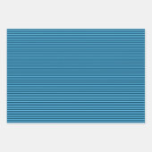 独自のカラーを選択する単なるストライプ方法 ラッピングペーパーシート (正面2)